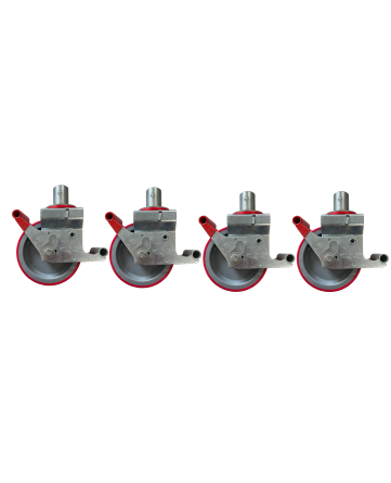 150mm / 6" Alloy Tower Castors Scaffold Tower Wheels Set of 4